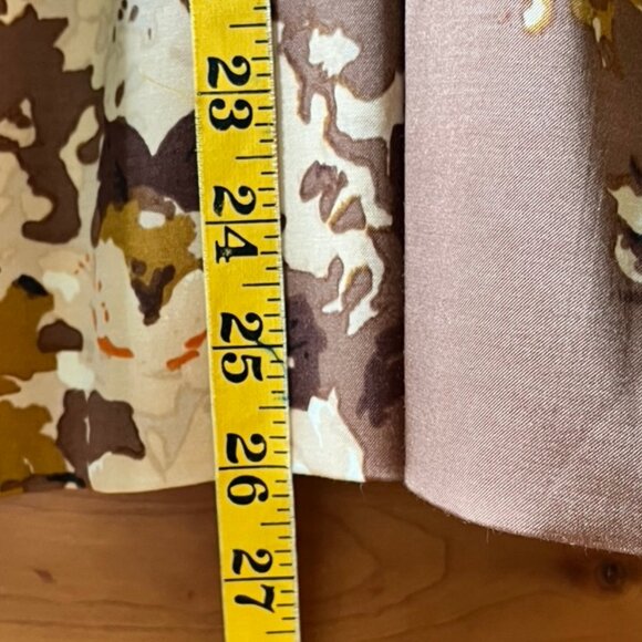 Talbots Autumn Floral Knee Length Full Skirt with Pockets, Sz 10 - Picture 7 of 10